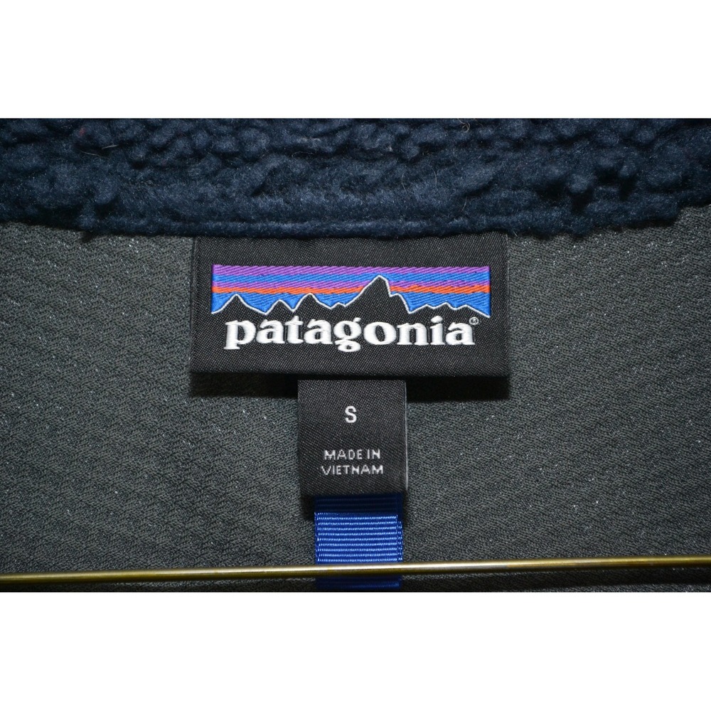 Patagonia Classic Retro X Jacket Mens Small Blue Fleece Sherpa Full Zip - Picture 8 of 16